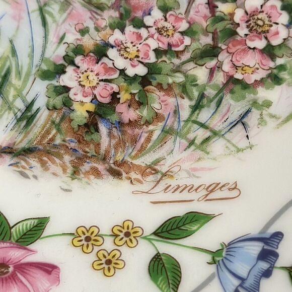 LEC LeClair Limoges France Porcelain Springtime Season Plate - Picture 8 of 11